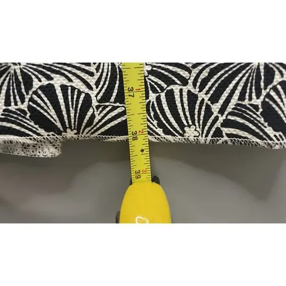 Brooks Brothers Sleeveless Floral Fit Flare Dress Career Nautical Navy Women's 6 - Picture 15 of 15